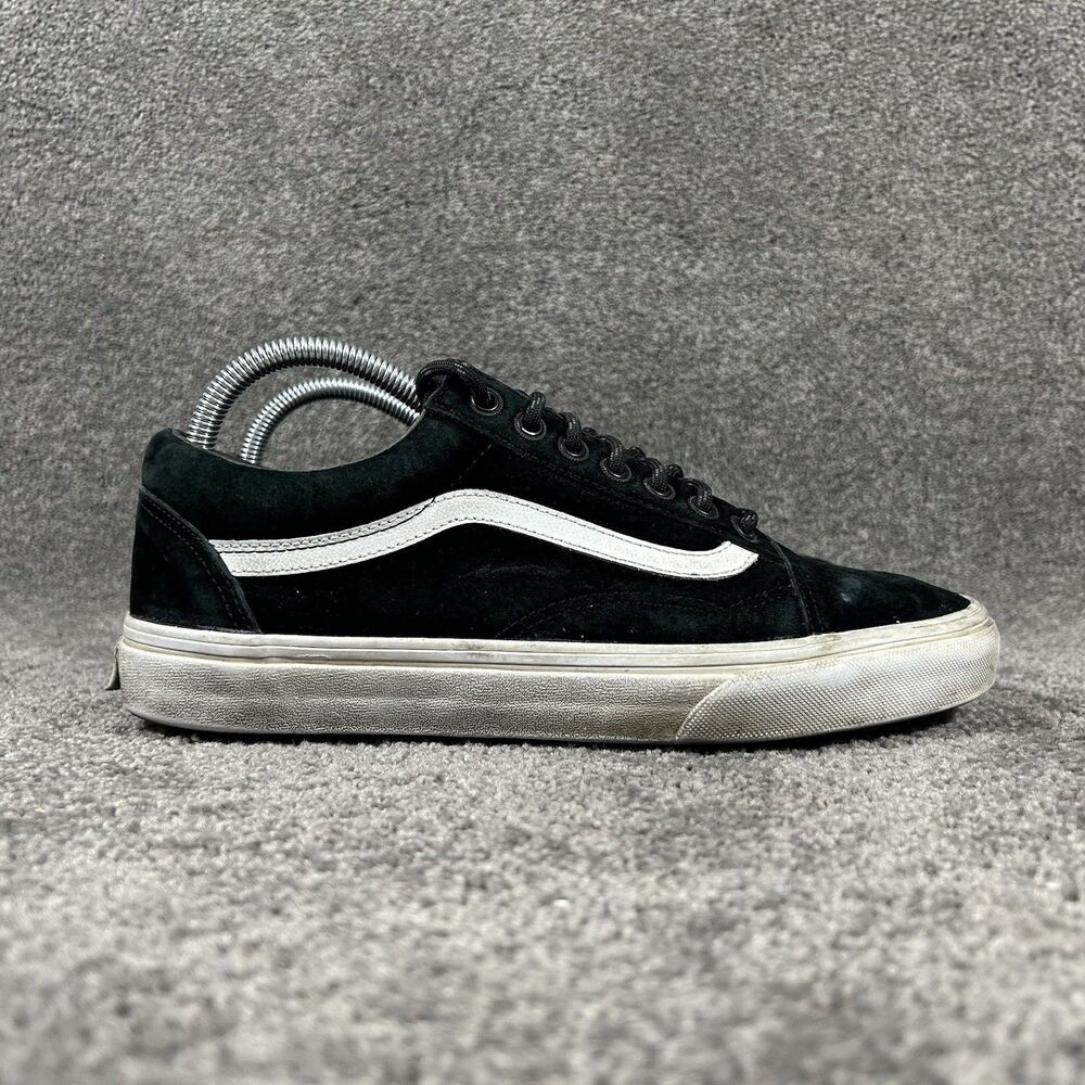 Vans Old Skool MTE Mens Sz 8.5 Womens Sz 10 Black Suede Outdoor Skate Shoes Used
